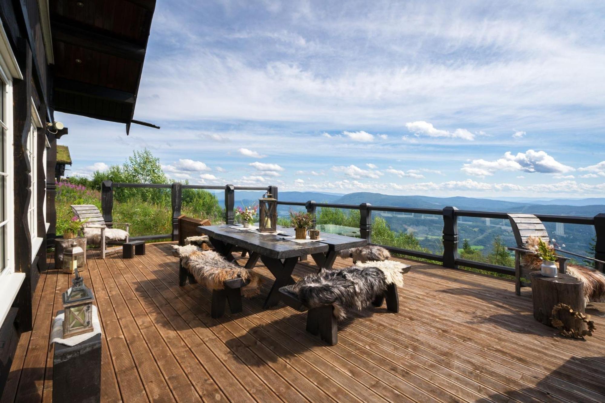 Norefjell - Storhytte Med Jacuzzi Og Fantastisk Beliggenhet Noresund Exterior foto
