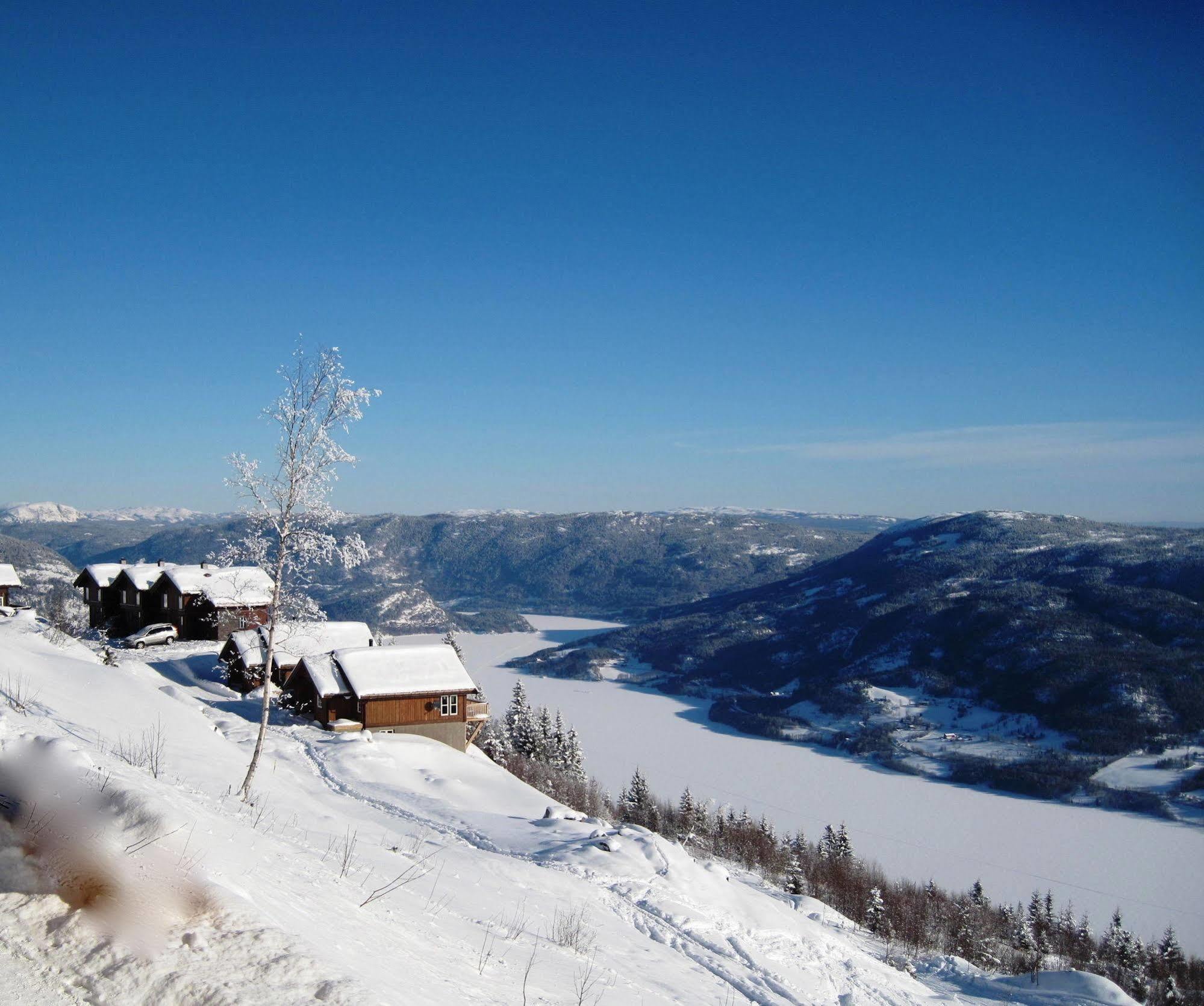 Norefjell - Storhytte Med Jacuzzi Og Fantastisk Beliggenhet Noresund Exterior foto